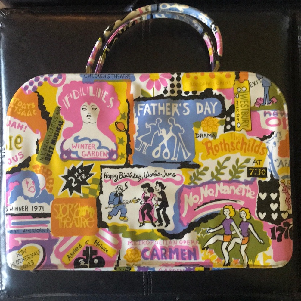 Vintage 1970s mini suitcase